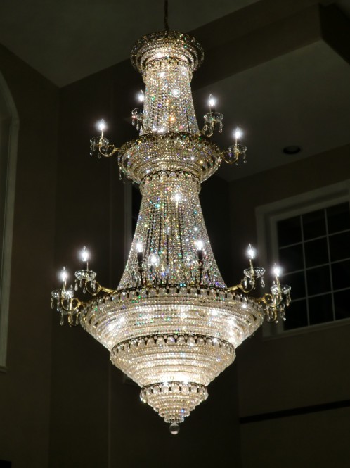 Glass Or Crystal Chandelier Cleaning North West Vancouver Burnaby Cleaned Crystal Chandelier With Bulbs Replaced