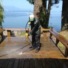 Wooden Deck Refinishing & Restoration wood deck power wash 140x140 Wooden Deck Refinishing & Restoration