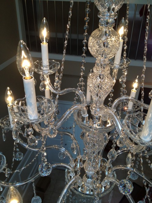 Richmond Chandelier Cleaning A Glass Act Result An Elegant Crystal Chandelier That Brought Big Smiles To Our Client All Light Bulbs Are Burning Brightly On The And Livingroom Has
